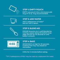 Duncan Hines Mug Cakes Walnut Brownie Mix, 4 - 2.2 OZ Pouches