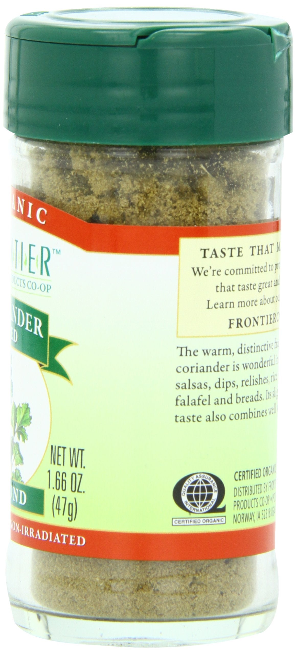 Frontier Natural Products Coriander Seed, Og, Ground, 1.66-Ounce
