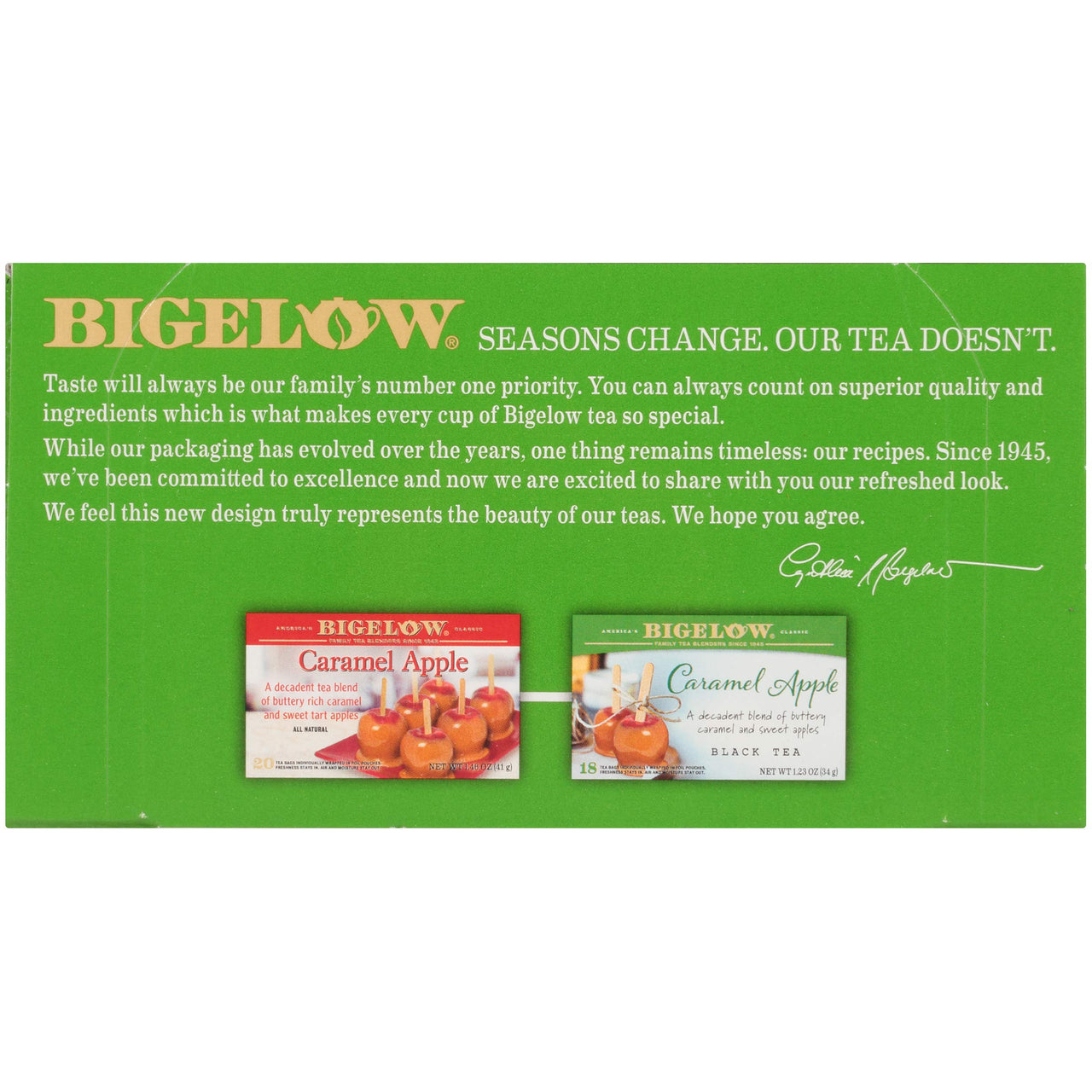 Bigelow Caramel Apple Black Tea, Caffeinated, 18 Count (Pack of 6), 108 Total Tea Bags