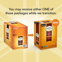 Twinings Decaf Earl Grey K-Cup Pods for Keurig, Decaffeinated Black Tea Flavoured with Citrus and Bergamot, 24 Count (Pack of 1)