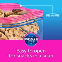 Ziploc Quart Food Storage Bags, Grip 'n Seal Technology for Easier Grip, Open, and Close, 100 Count