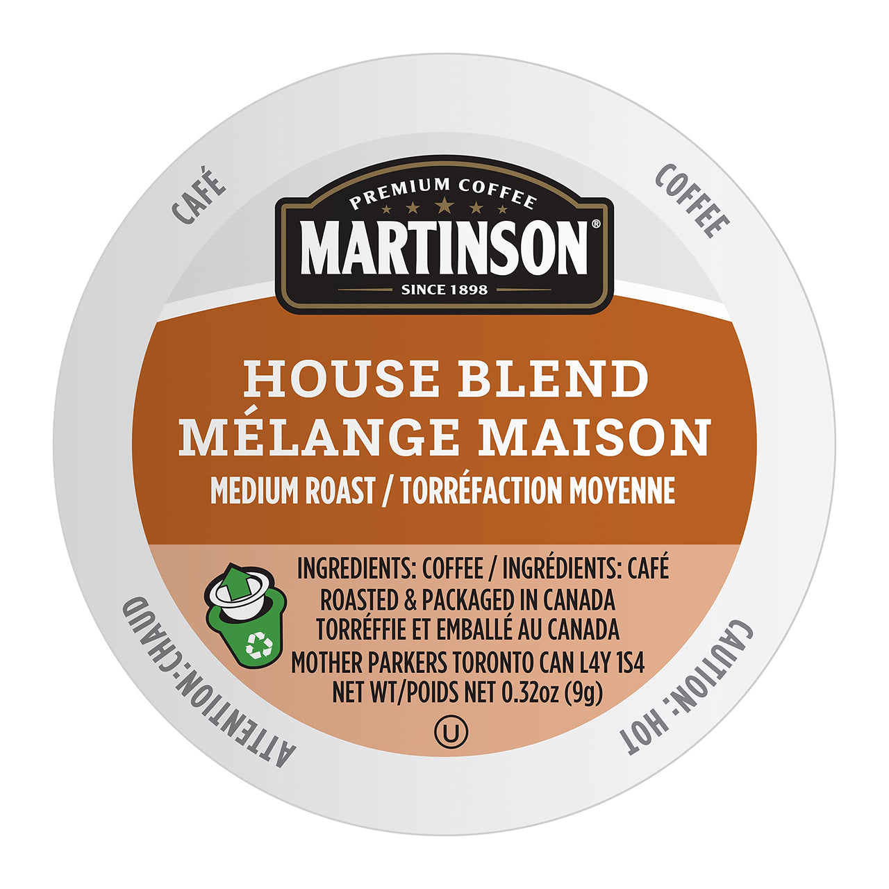 Martinson House Blend, Medium Roast Coffee, Keurig K-Cup Brewer Compatible Pods, 24 Count (Pack of 1)