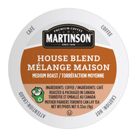 Martinson House Blend, Medium Roast Coffee, Keurig K-Cup Brewer Compatible Pods, 24 Count (Pack of 1)