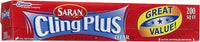 Saran Cling Plus Plastic Wrap, 200 Sq Ft, 1 Count (Pack of 1)