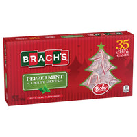 Brach's  Bob's  Mini Pepper Candy Canes , Mint, 35 Count (Pack of 1)