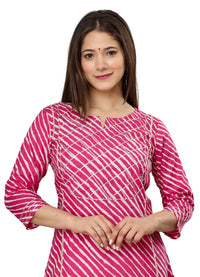 rytras Women's  Cotton Printed Straight Kurti