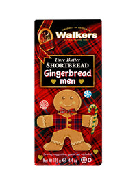 Walker's  Shortbread 8 Gingerbread Men Cookies, Pure Butter Shortbread Cookies, 4 Oz