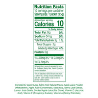 TRUE LEMON KIDS Crisp Apple (10 Packets) - Hydration for Kids - No Preservatives, No Artificial Flavors, No Artificial Sweeteners - Low Sugar Water Flavoring - Drink Mix for Kids - Kids Juice Powdered Drink Mix