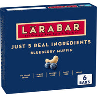 Larabar Bluberry Muffin, Gluten Free Vegan Fruit & Nut Bars, 6 ct