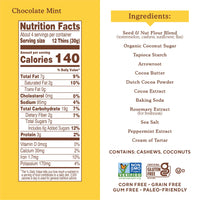 Simple Mills Sweet Thins Cookies, Seed and Nut Flour, Mint Chocolate - Gluten Free, Paleo Friendly, Healthy Snacks, 4.25 Ounce (Pack of 1)