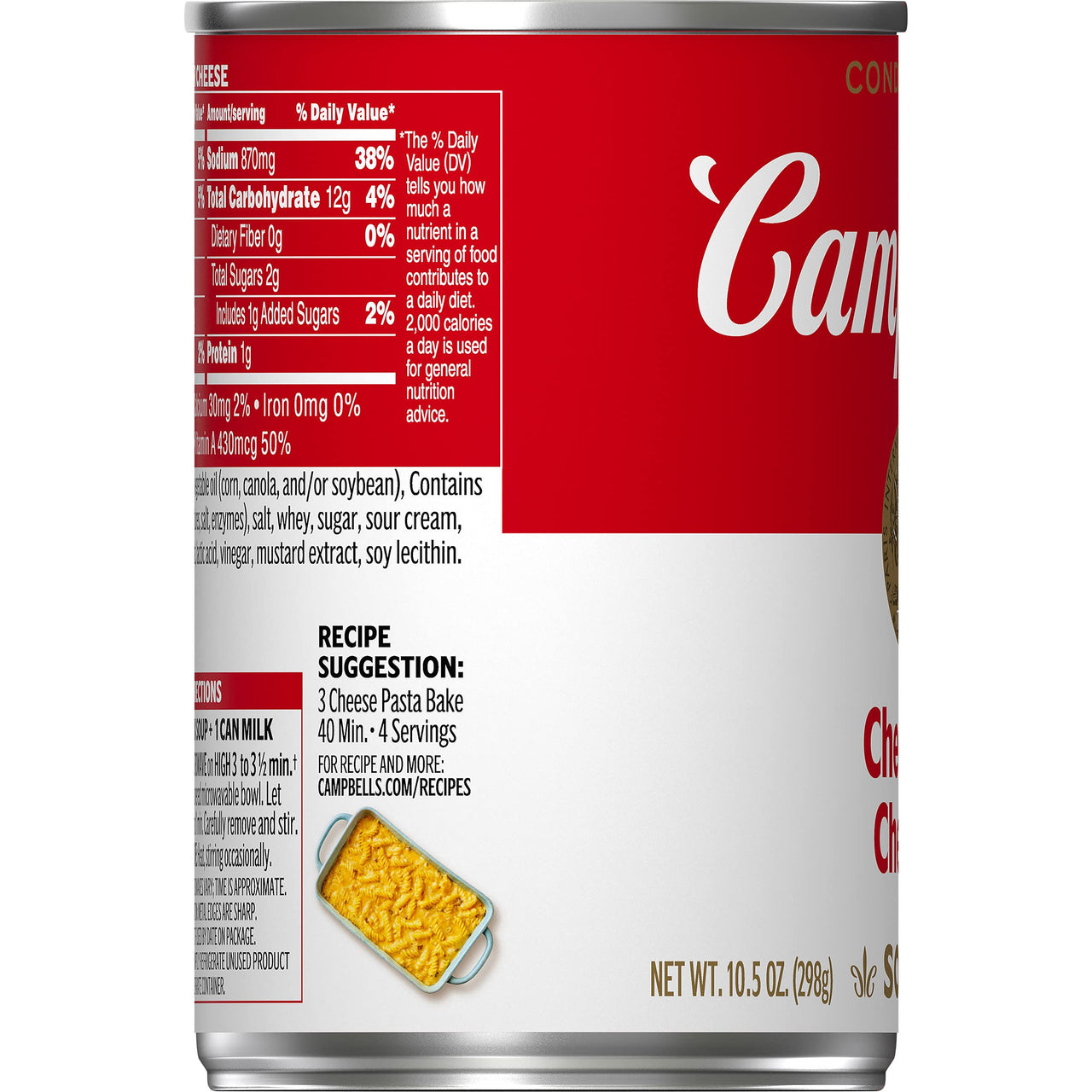 Campbell's  Condensed Cheddar Cheese Soup, 10.5 Ounce Can
