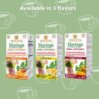 Hyleys Tea Moringa Oleifera with Turmeric Flavor - 25 Tea Bags (Miracle Tree Tea)