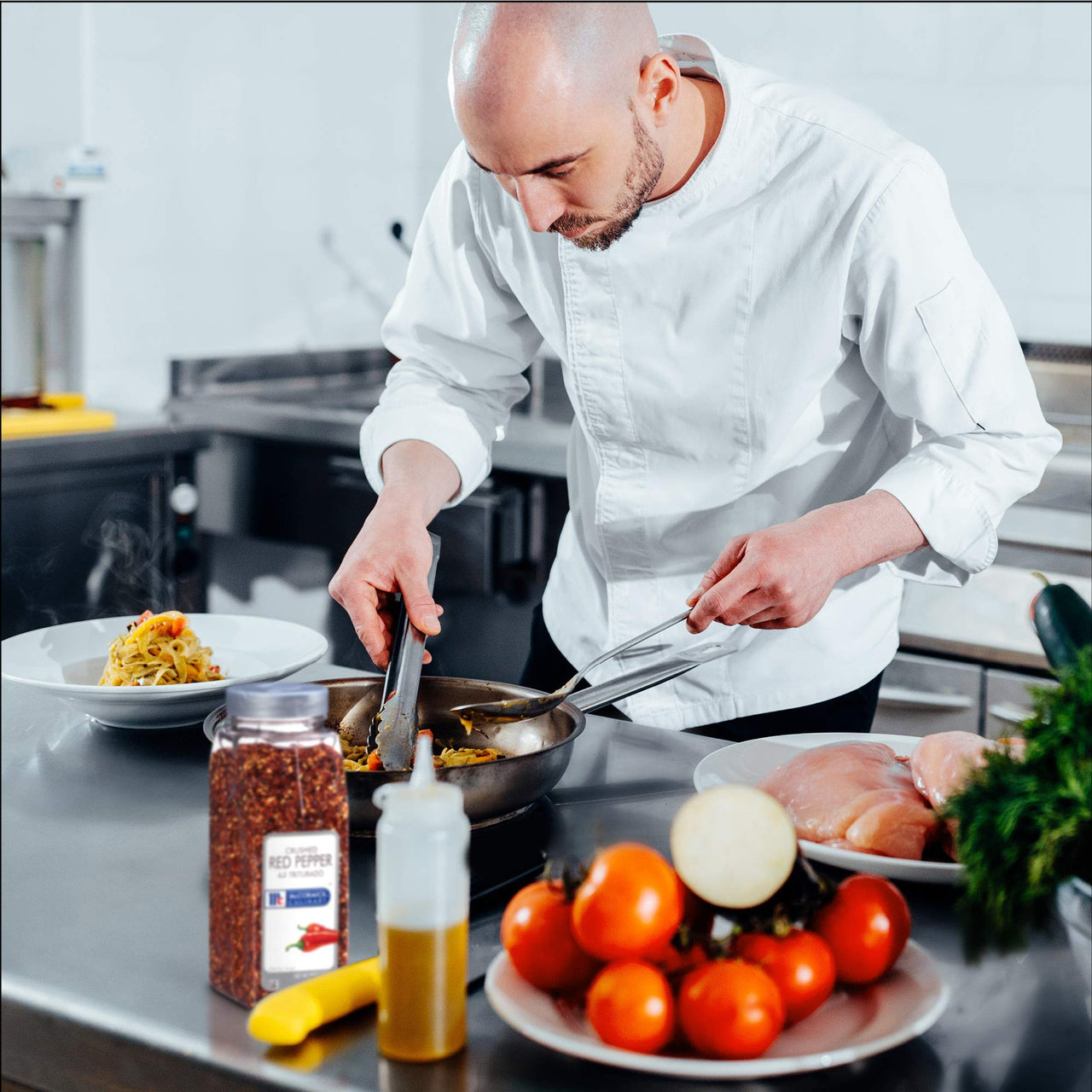 McCormick Culinary Crushed Red Pepper, 13 oz - One 13 Ounce Container of Crushed Red Pepper Flakes, Perfect for Sprinkling Onto Pizza, Beef, Pork and Flatbreads