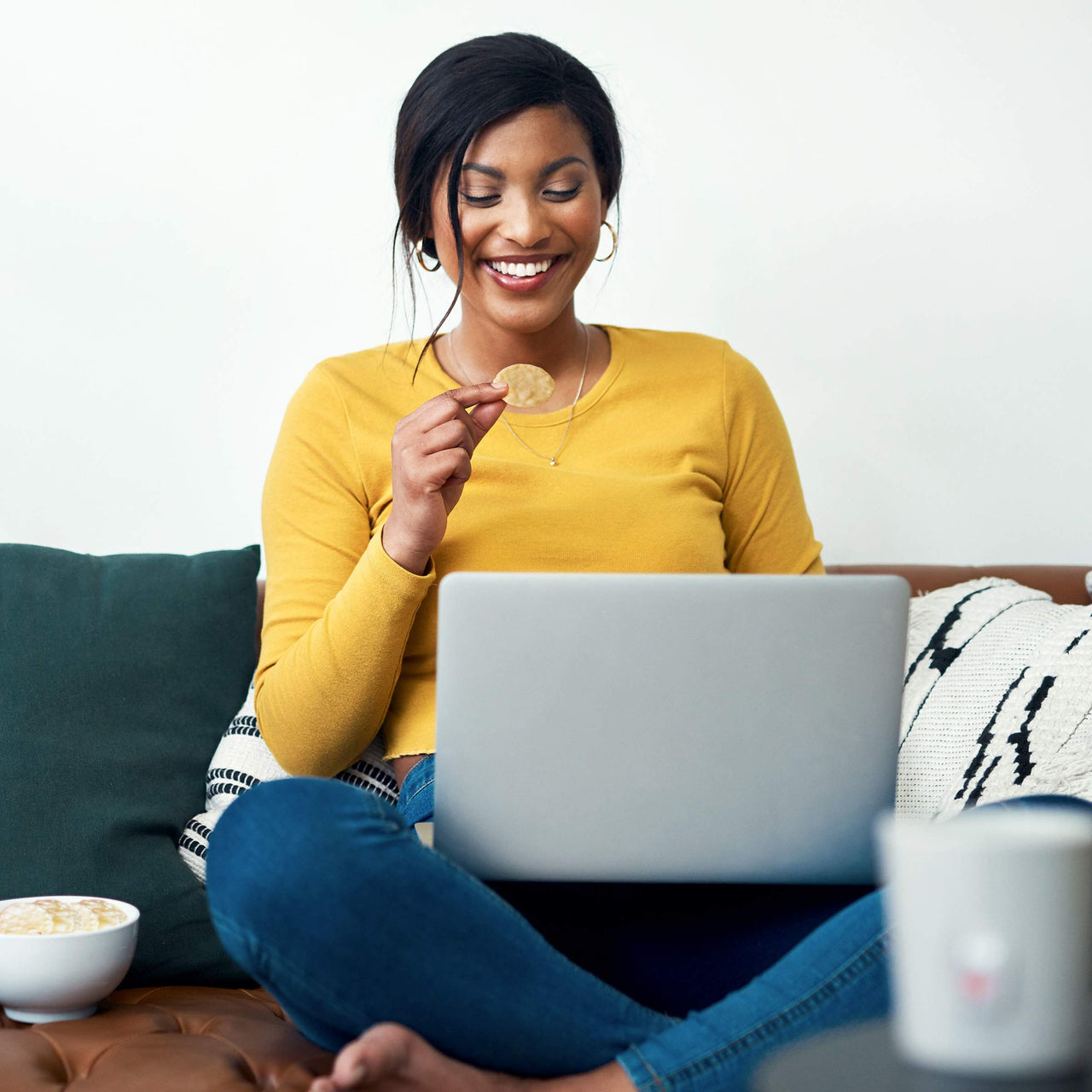 Good Thins Three Cheese Rice & Cheese Snacks Gluten Free Crackers, 3.5 oz