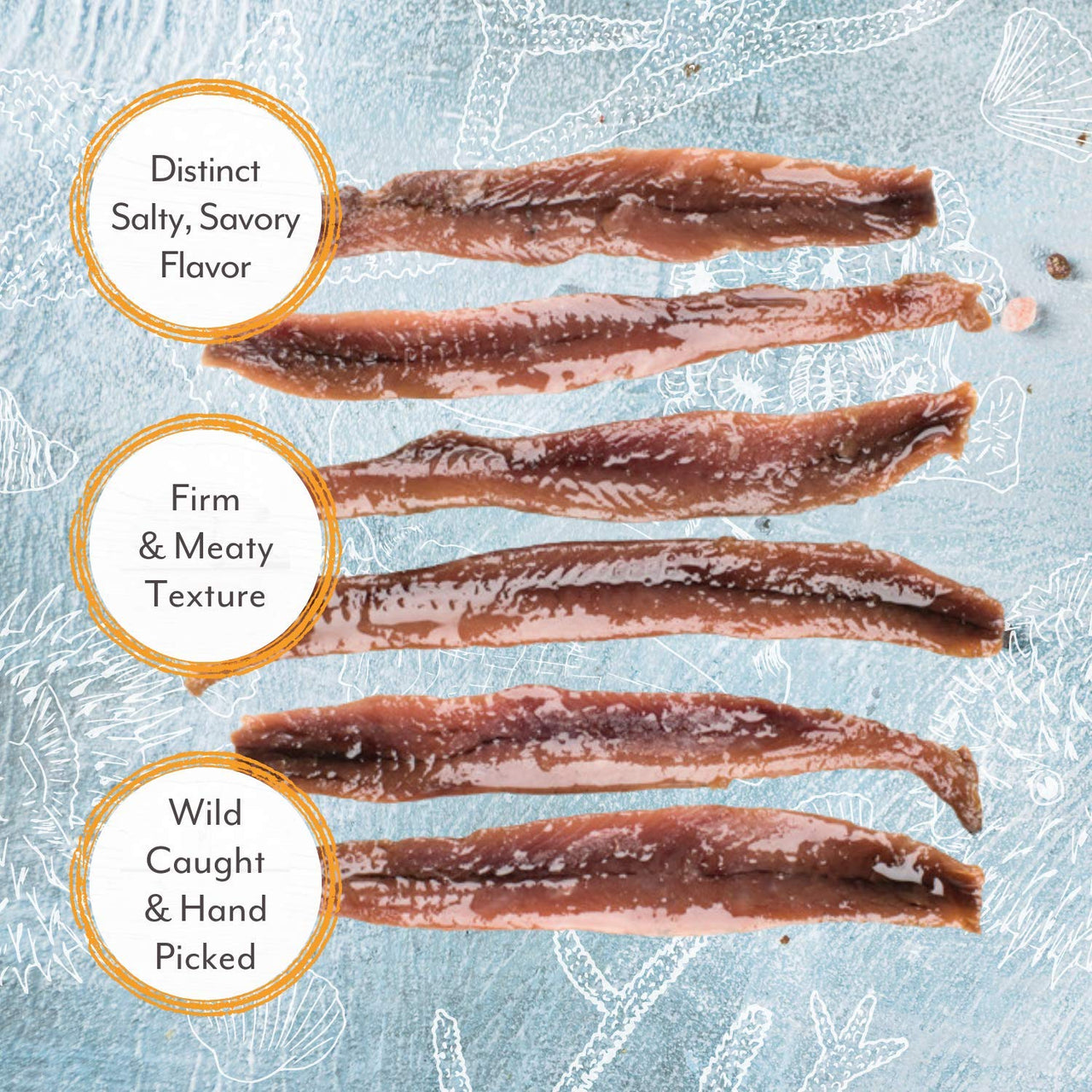 Roland Foods Smoked Anchovy Fillets Packed in Sunflower Oil, Wild Caught from Spain, 1.8-Ounce Tin