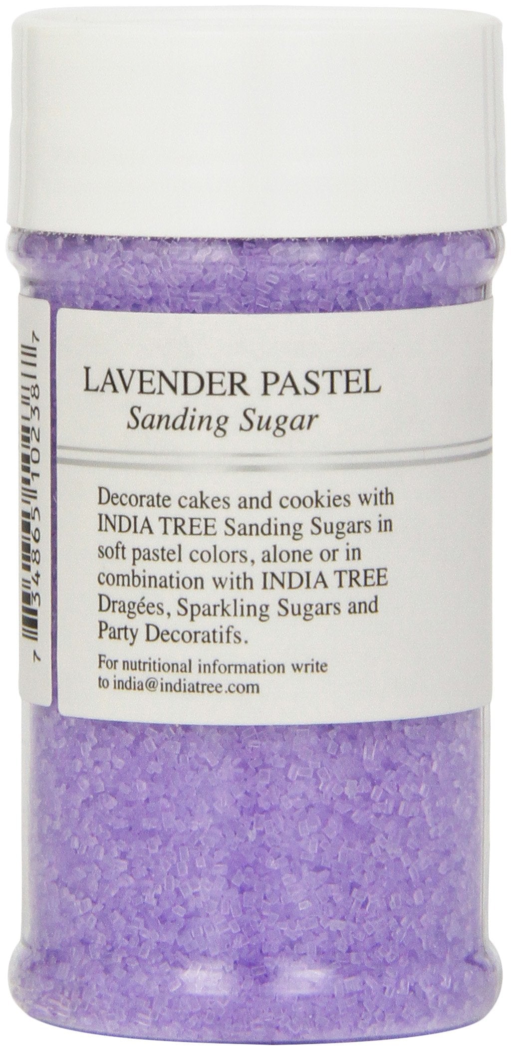 India Tree Lavender Pastel Sanding Sugar, 3.5 oz (Pack of 3)
