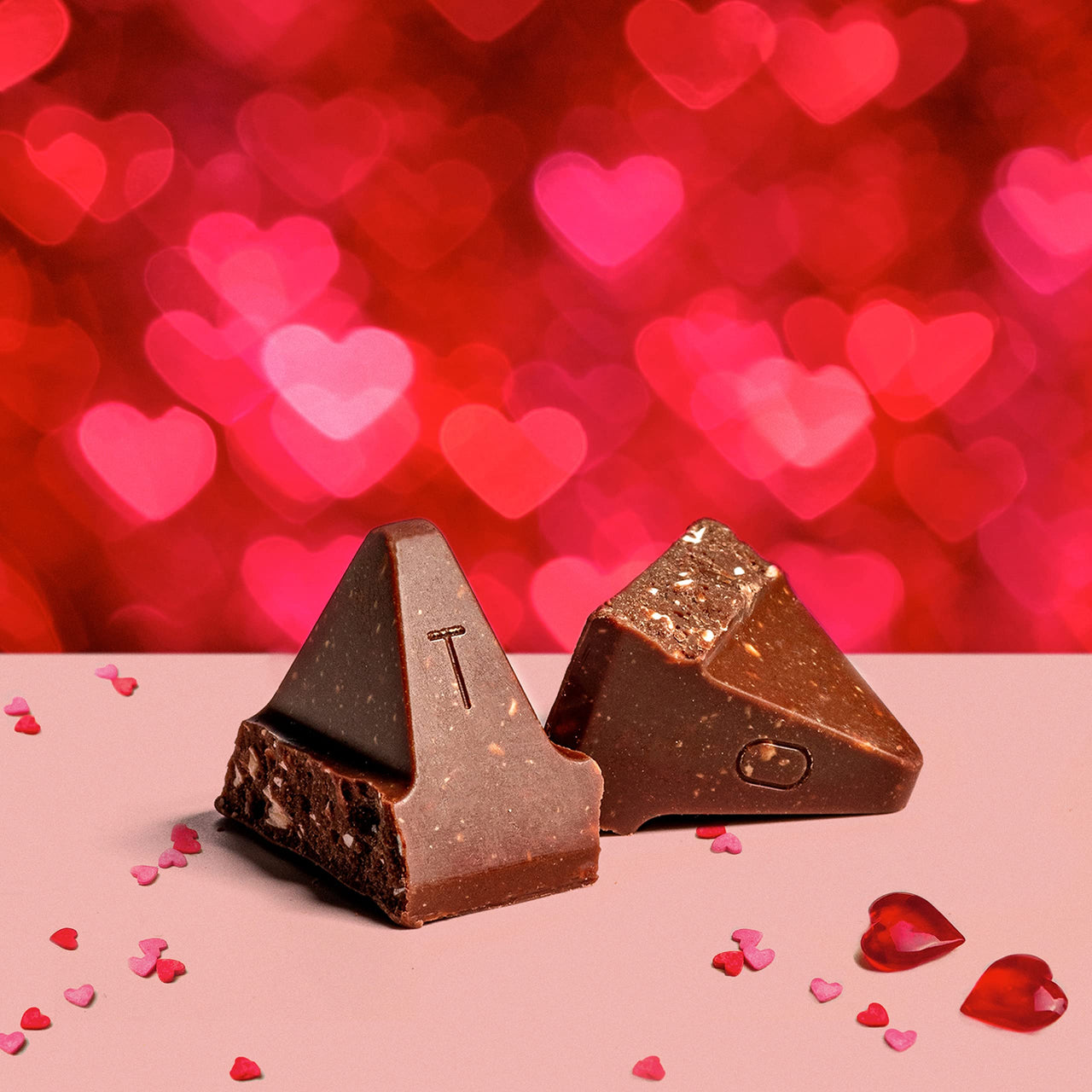 Toblerone Swiss Milk Chocolate Candy Bar with Honey and Almond Nougat, Valentines Chocolate, 12.6 oz