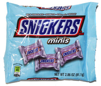 Mars (1) Bag Snickers Minis Candy Bar - Milk Chocolate, Peanuts, Caramel & Nougat - Easter 2.86 oz