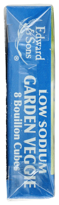 Edward & Sons Low Sodium Veggie Bouillon Cubes, 2.2 oz