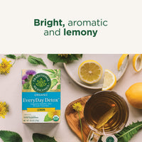 Traditional Medicinals Organic Lemon Everyday DetoxTea, 16 Count (Pack of 6)