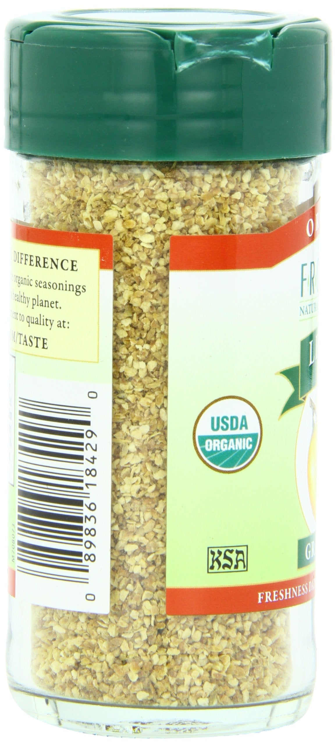 Frontier Natural Products Lemon Peel, Og, Granules, 1.7 oz