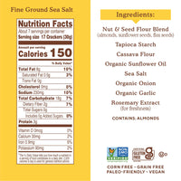 Simple Mills Almond Flour Crackers, Fine Ground Sea Salt - Gluten Free, Vegan, Healthy Snacks, 4.25 Ounce (Pack of 1)