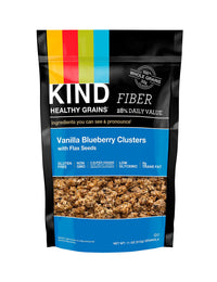 KIND Healthy Grains Clusters, Vanilla Blueberry with Flax Seeds Granola, 10g Protein, Gluten Free, 11 Ounce (Pack of 1)
