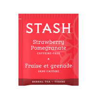 Stash Tea Strawberry Pomegranate Red Tea, 18 Count Tea Bags in Foil, (Pack of 6)