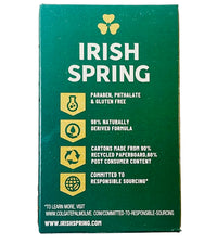 Irish Spring Original Clean 12HR Fresh Deodorant Soap with Flaxseed Oil 4.5 OZ Large Bar (2 Pack)