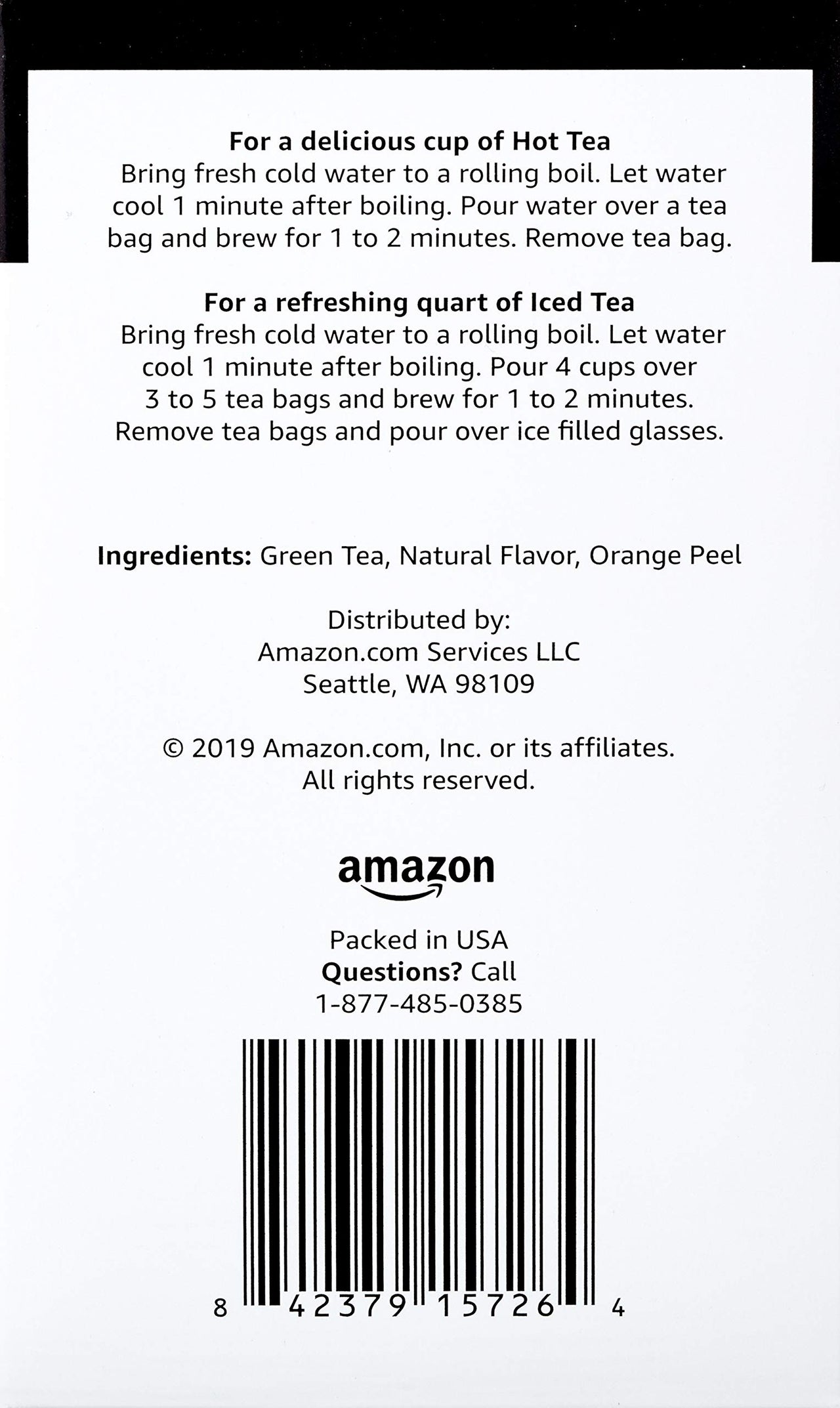 Happy Belly Citrus Green Tea Bags, 20 Count