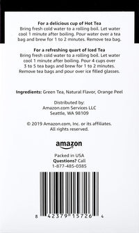 Happy Belly Citrus Green Tea Bags, 20 Count