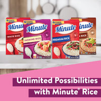 Minute Jasmine Rice, Instant Jasmine Rice for Quick Dinner Meals, 12-Ounce Box