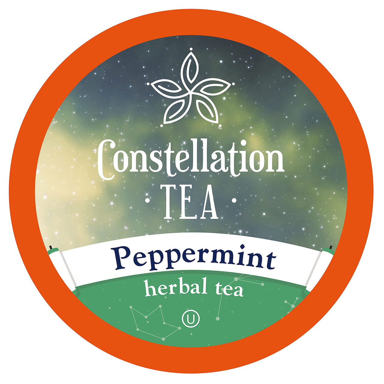 Constellation Tea Peppermint Herbal Tea Pods Compatible with K Cup Brewers Including 2.0, 40 Count