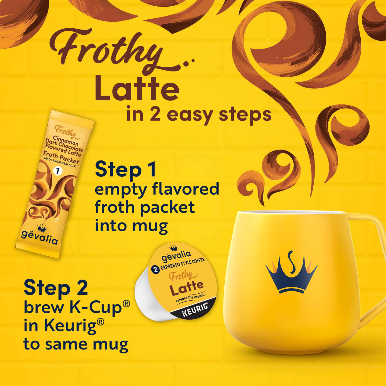 Gevalia Frothy Pod Cinnamon Dark Chocolate