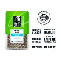 Tiesta Tea - Pineapple Blues, Loose Leaf Blueberry Pineapple Green Tea, Medium Caffeine, Hot & Iced Tea, 2 oz Pouch - 25 Cups, Natural, Metabolism & Energy Boost, Green Tea Loose Leaf