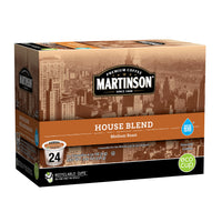 Martinson House Blend, Medium Roast Coffee, Keurig K-Cup Brewer Compatible Pods, 24 Count (Pack of 1)