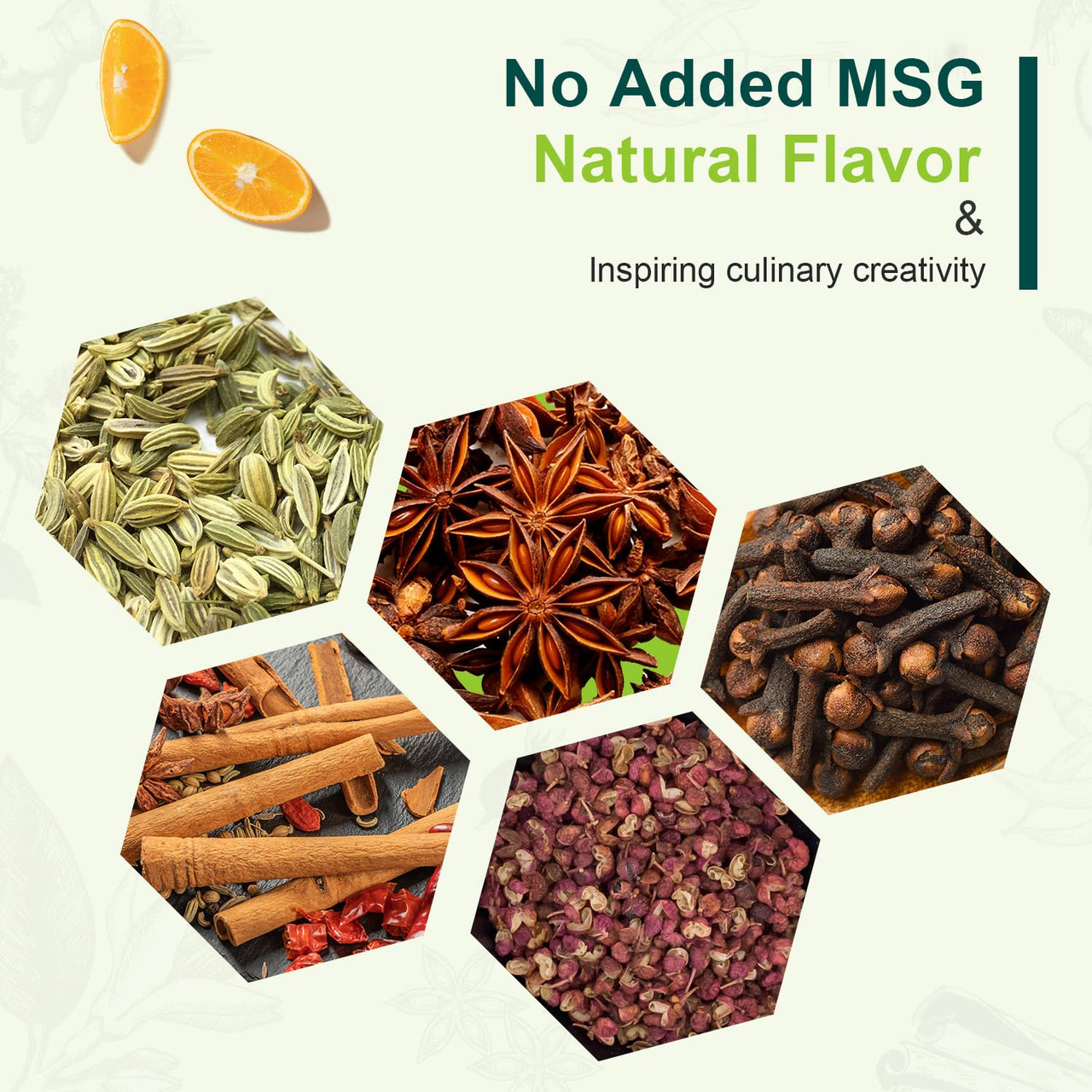 Soeos Chinese Five Spice, Five Spice Powder, Five Spice Chinese Seasoning Non-GMO, Non-irradiated, No preservatives, No MSG, 1 Ounce