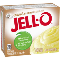 Jell-O Cook and Serve Coconut Cream Pudding, 3.4 oz Box