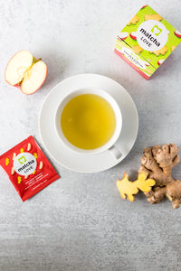 Matcha Love Japanese Matcha + Apple + Ginger, 60 Premium Tea Bags