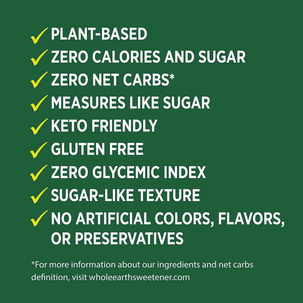 WHOLE EARTH Monk Fruit Sweetener with Erythritol, Plant-Based Sugar Alternative, 12 Ounce Pouch