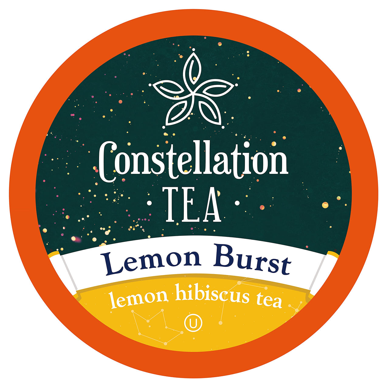 Constellation Tea Lemon Hibiscus Tea Pods Compatible with K Cup Brewers Including 2.0, (Lemon Burst) 40 Count