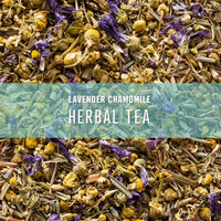 Elevate Tea Lavender Chamomile Tea - Loose Leaf Herbal Tea, Caffeine Free, 2 oz Pouch - 25 Cups, Hot & Iced Tea, No Artificals, Chamomile Lavender Tea