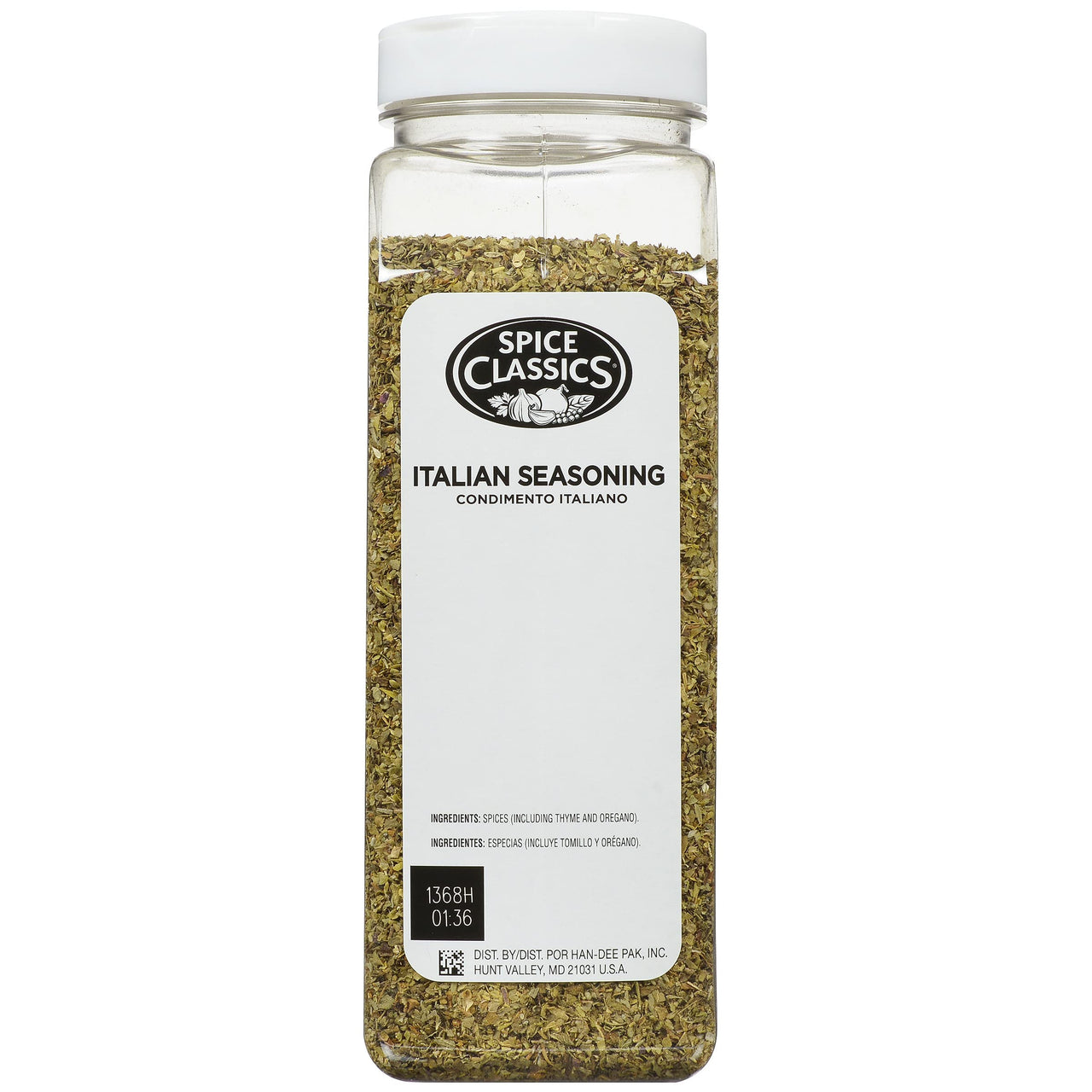 Spice Classics Italian Seasoning, 6 oz - One 6 Ounce Container of Italian Seasoning Spice for Authentic Italian Cooking, Perfect in Sauces, Vegetables, Pasta Dishes, Pizza and More