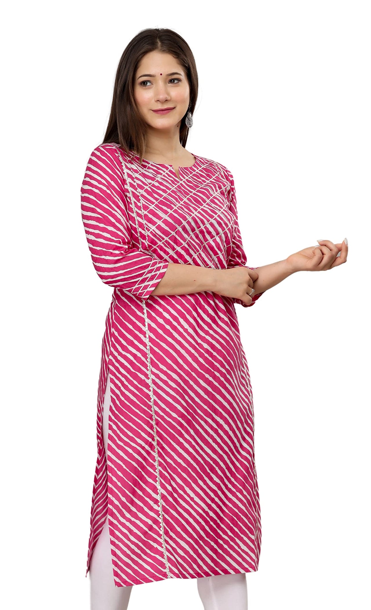 rytras Women's  Cotton Printed Straight Kurti