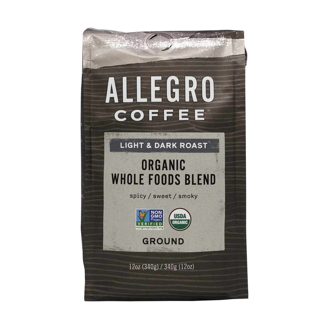 Allegro Coffee Organic  Blend Ground Coffee, 12 oz