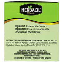 Herbacil Chamomile Tea, Made with Chamomile Flowers, Caffeine-Free, 3-pack of 25 bags per box (75 Tea Bags)