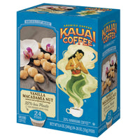 Kauai Coffee Single Serve Pods, Vanilla Macadamia Nut Flavor - Arabica Coffee from Hawaii's  Largest Coffee Grower, Compatible with Keurig K-Cup Brewers - 24 Count