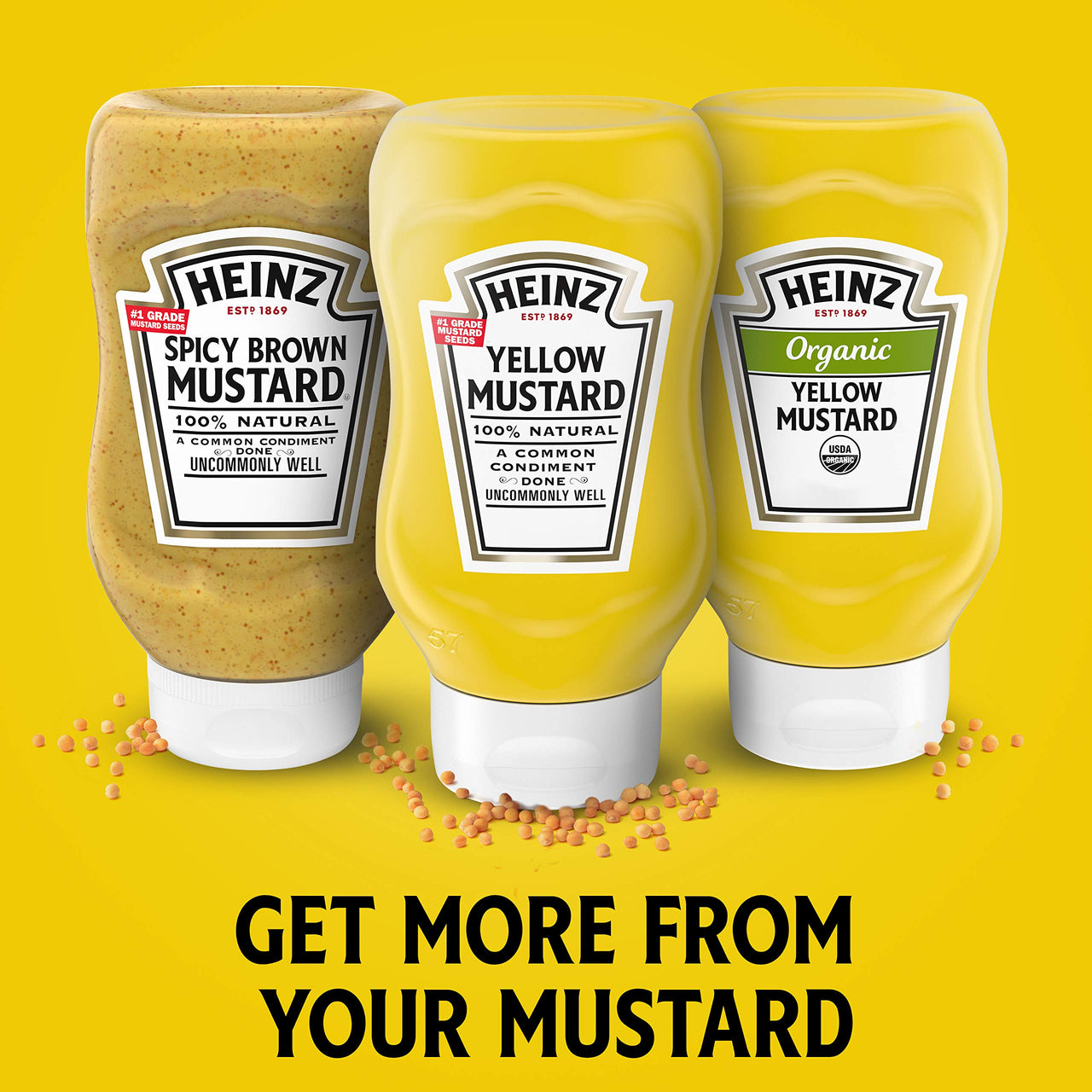 Heinz Yellow Mustard (8 oz Bottle)