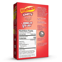 Starburst Singles To Go Powdered Drink Mix & Just Add Water -12 Boxes with 6 Packets Each 72 Total Servings (Sugar Free), Cherry, 7.08 Oz