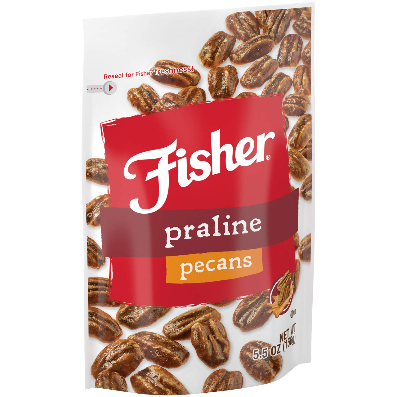 Fisher Snack Praline Pecans, 5.5 Ounces, Made with Whole Mammoth Pecans